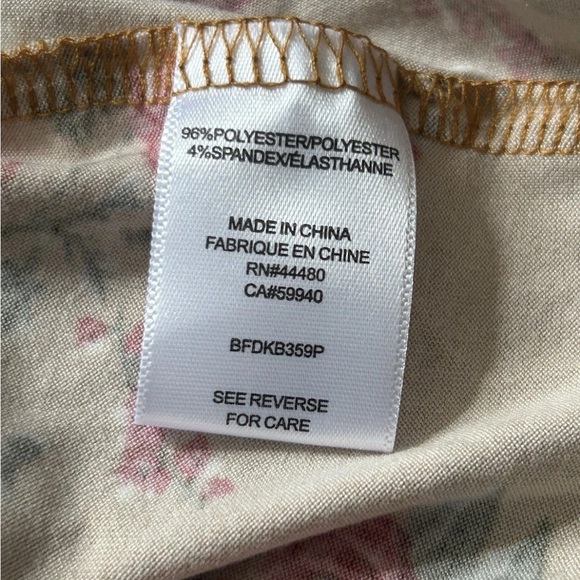 Love Fire Floral Tiered Long Sleeve Babydoll Mini Dress 3X Stretch Cottagecore - Picture 10 of 10